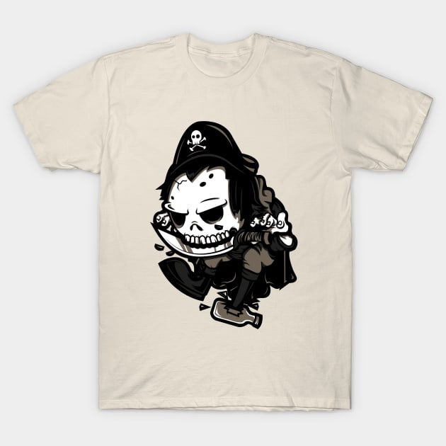 Pirate Skeleton T-Shirt by john_emil